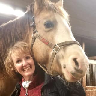 Carrie Langdon and her horse