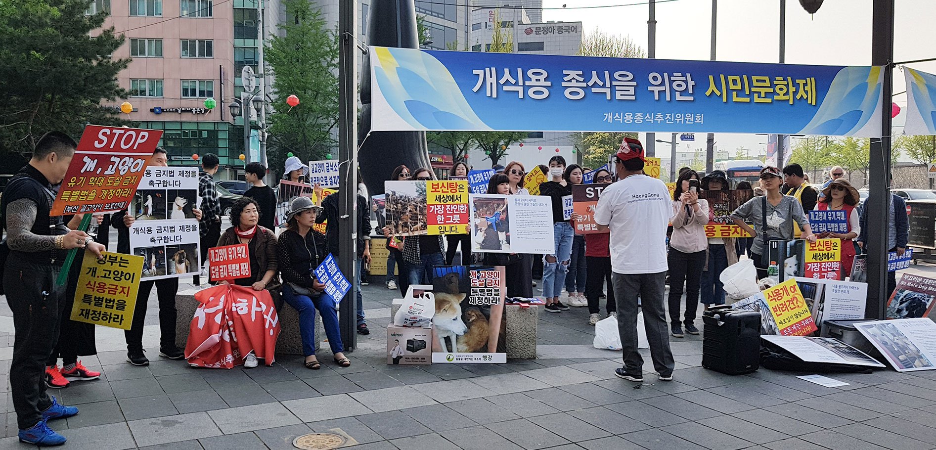 Protests Against Korea's Dog And Cat Meat Trade
