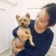 Sara Liao and her dog